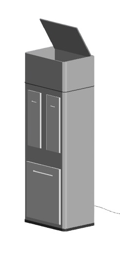 Concept B - Horizontal drawer system